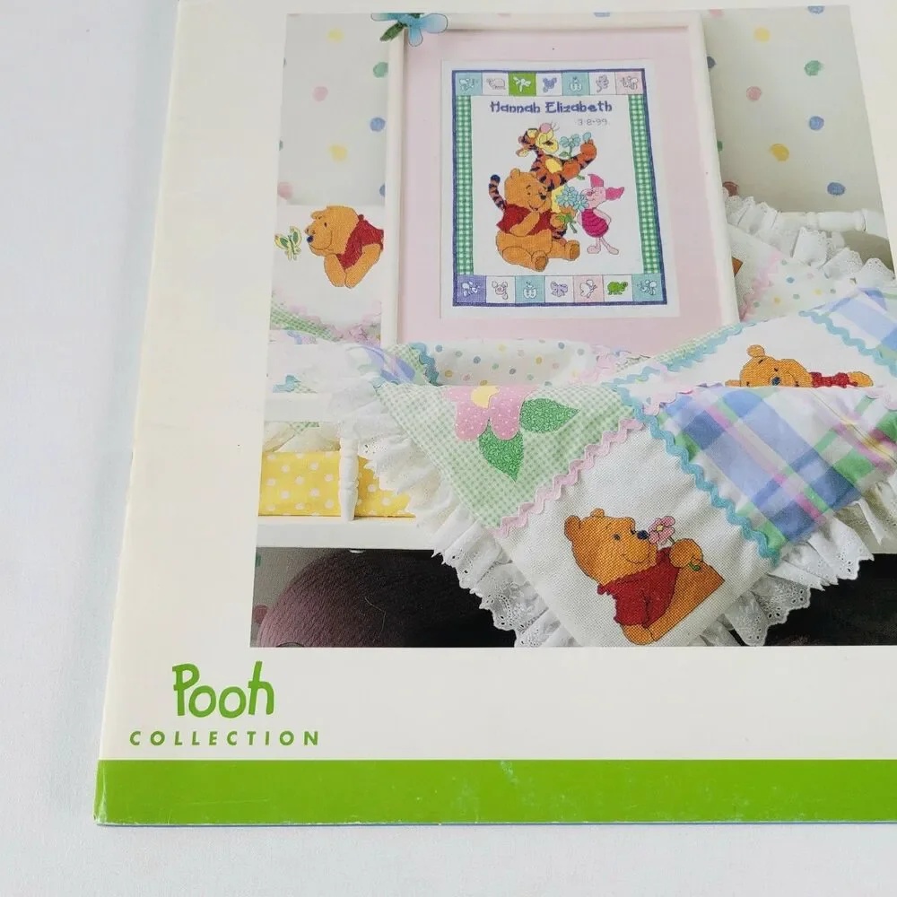 Vintage Disney Home Winnie The Pooh Baby Cross Stitch Pattern Book 3125 Y2K 90s